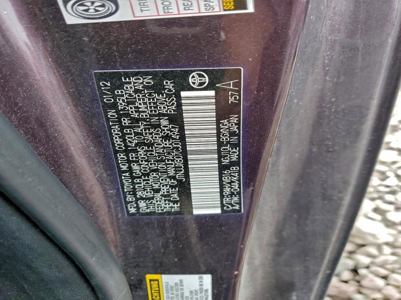 2012 TOYOTA SCION IQ #3305302372