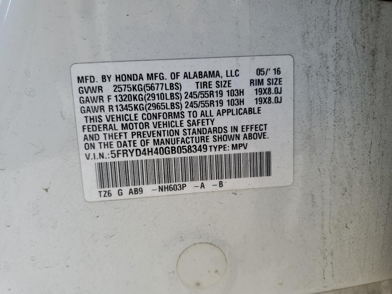 ACURA MDX TECHNOLOGY