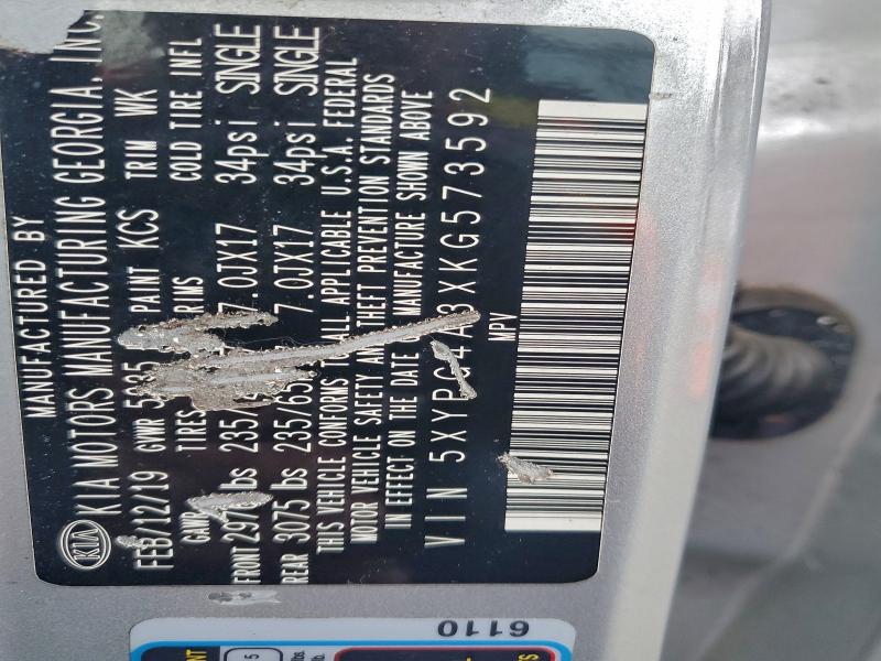 2019 KIA SORENTO L #3296246411