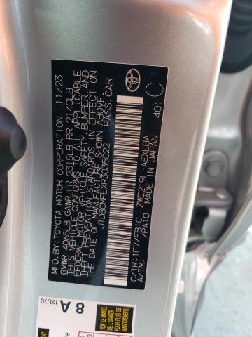 2024 TOYOTA COROLLA LE #3308324188