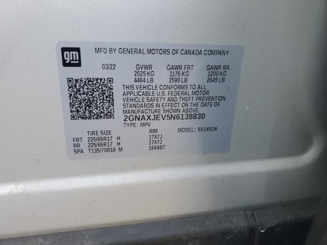 2022 CHEVROLET EQUINOX LT #3291193982