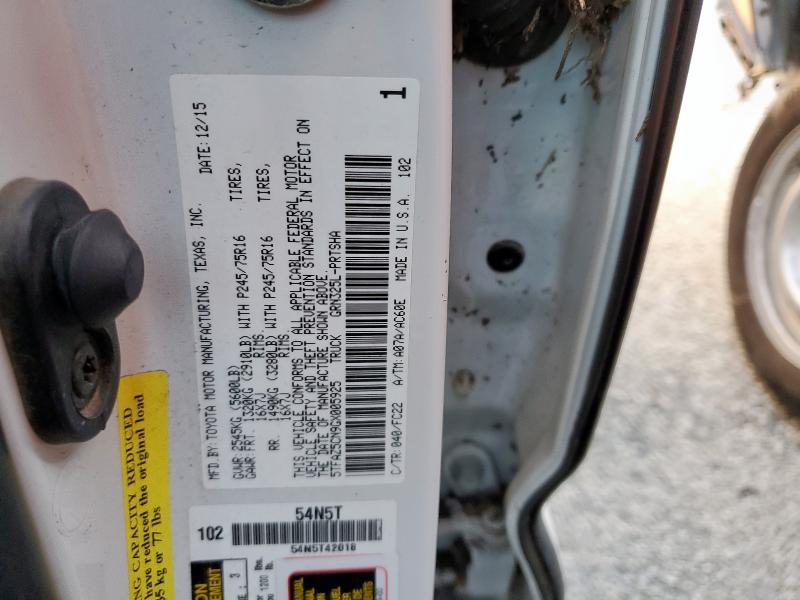 2016 TOYOTA TACOMA DOU #3282701280