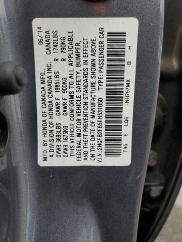 2014 HONDA CIVIC HF #3301909452