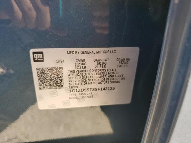 2025 CHEVROLET MALIBU LT 1G1ZD5ST8SF143125