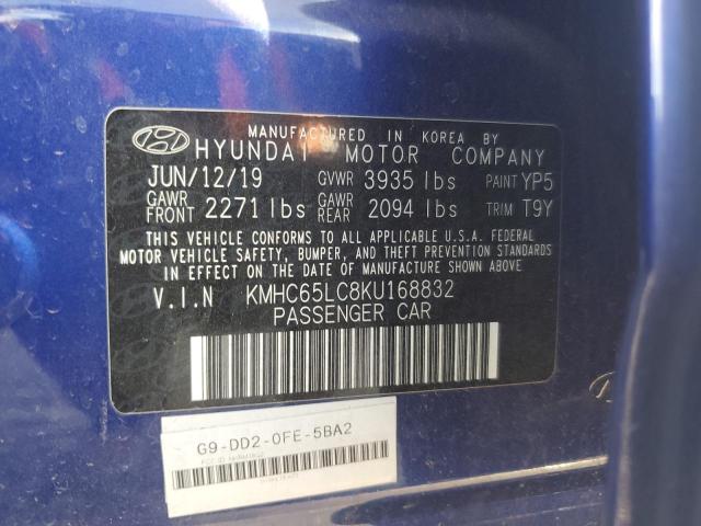 2019 HYUNDAI IONIQ BLUE #3297982036