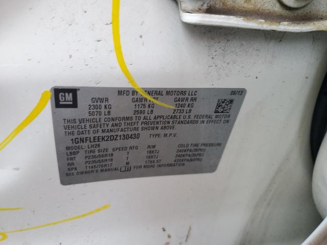 2013 CHEVROLET EQUINOX LT #3293454440