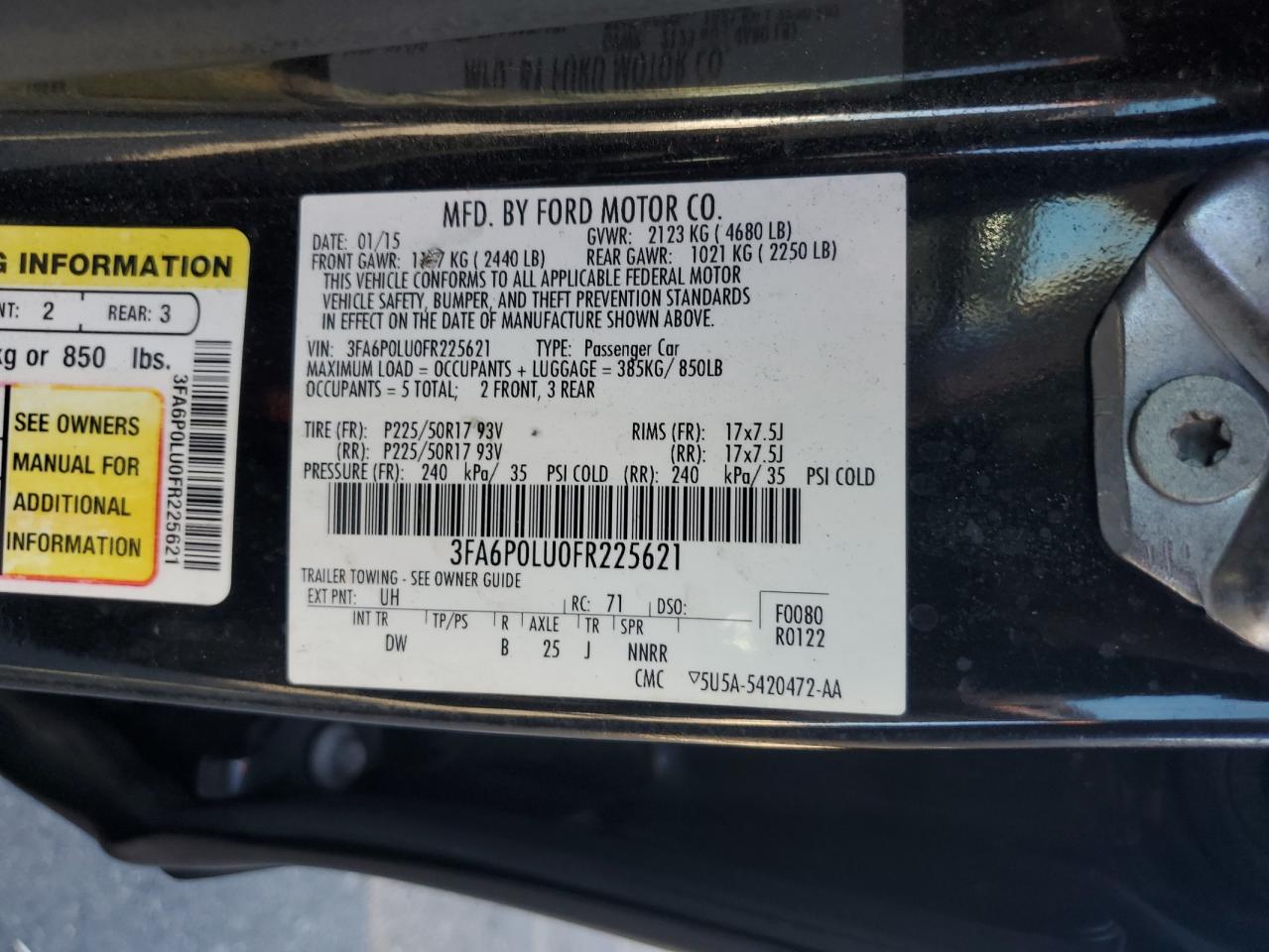 FORD FUSION SE HYBRID