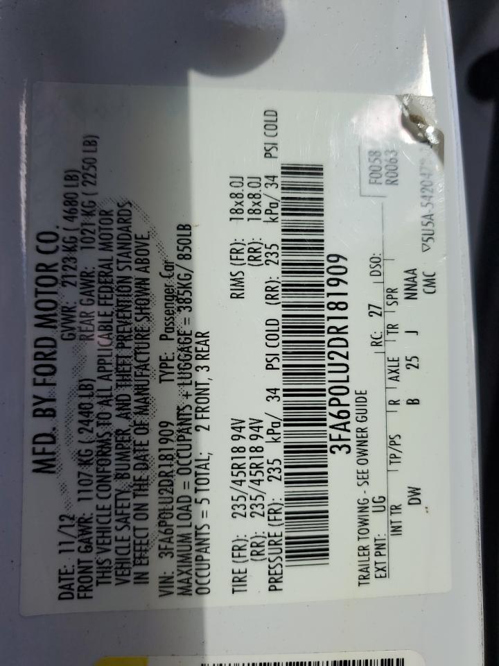 FORD FUSION SE HYBRID