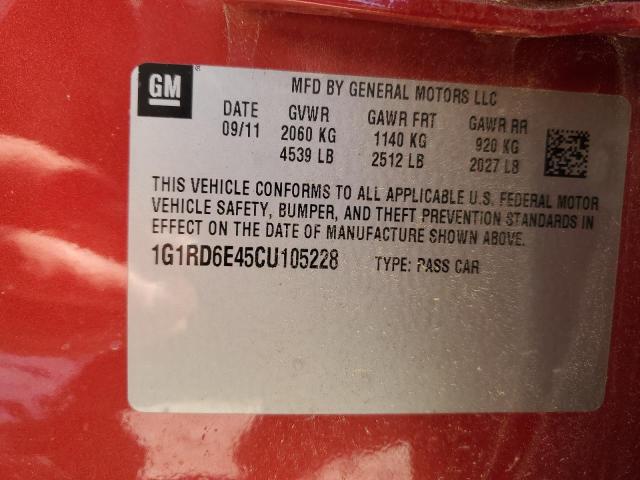 2012 CHEVROLET VOLT #3297111509