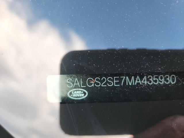 2021 LAND ROVER RANGE ROVE - SALGS2SE7MA435930