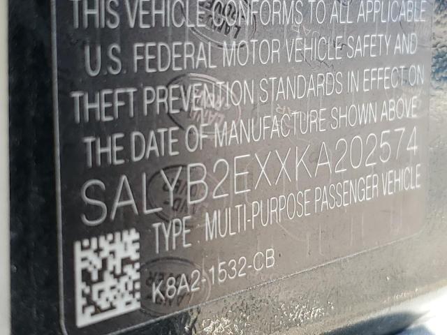 2019 LAND ROVER RANGE ROVE #3297259421