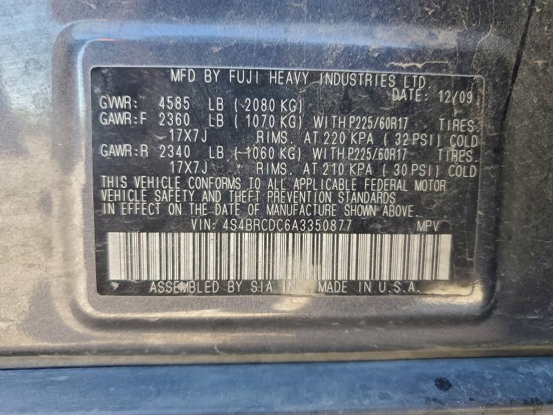 2010 SUBARU OUTBACK 2. #3297080505