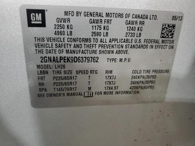 2013 CHEVROLET EQUINOX LT #3283989887