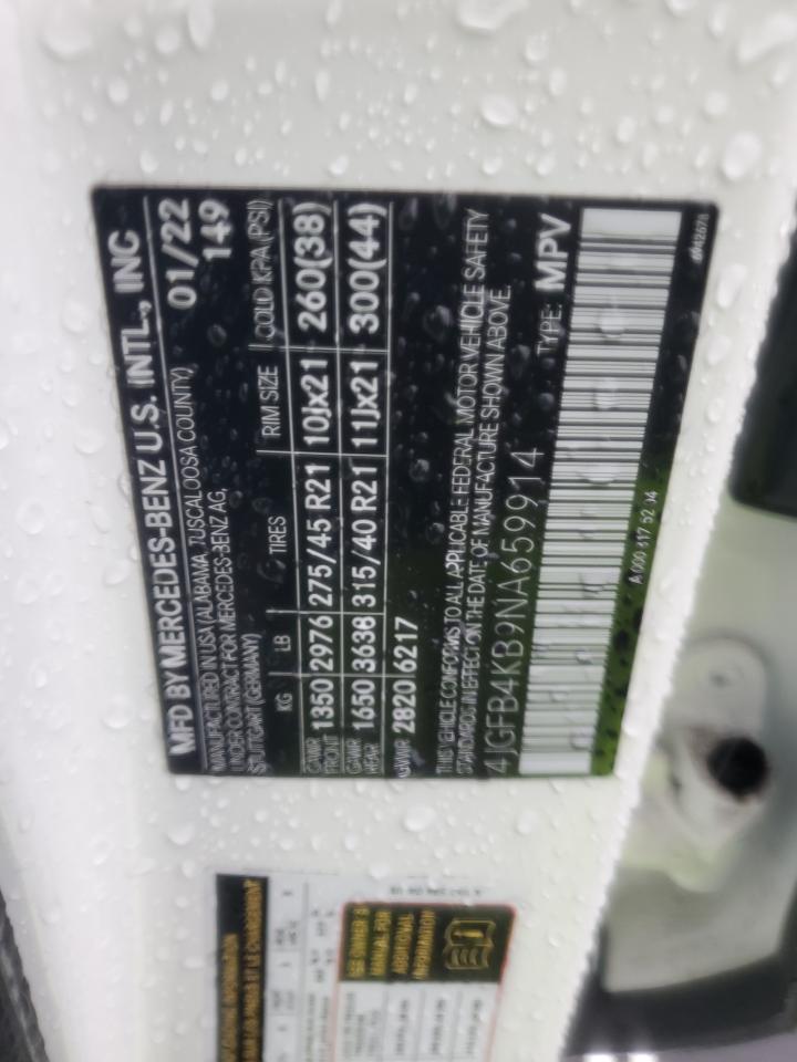 Lot #3309711851 2022 MERCEDES-BENZ GLE 350 4M