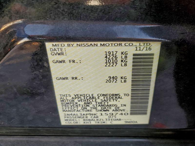 2017 NISSAN ALTIMA 2.5 #3302653026