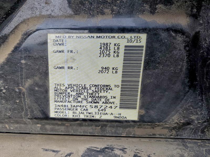 2015 NISSAN ALTIMA #3316783420