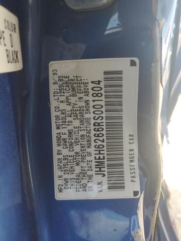 1994 HONDA CIVIC DEL #3293576940