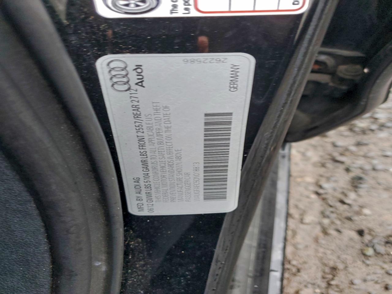 Lot #3308269189 2013 AUDI A6 PREMIUM