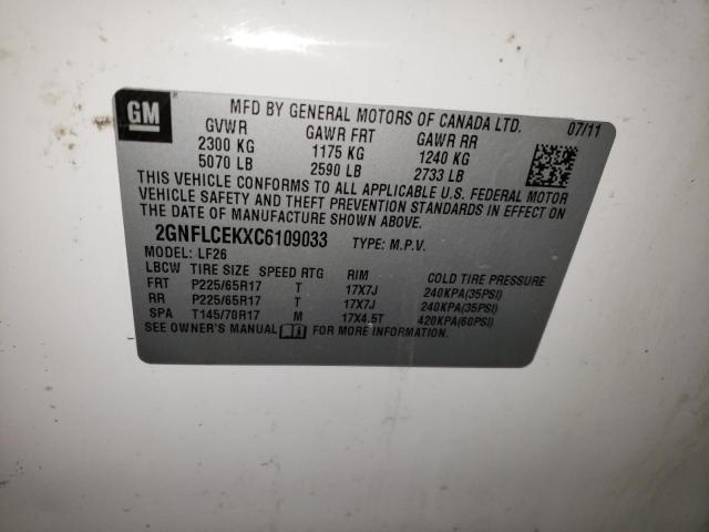 2012 CHEVROLET EQUINOX LS - 2GNFLCEKXC6109033