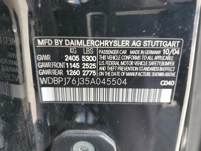 2005 MERCEDES-BENZ CL 600 #3298041145