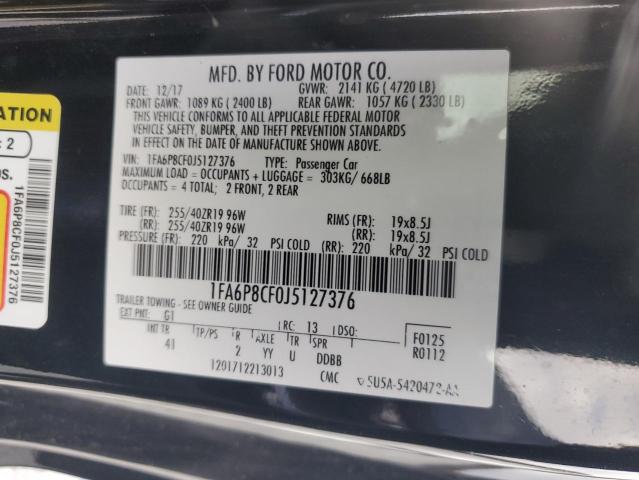 2018 FORD MUSTANG GT #3302855900