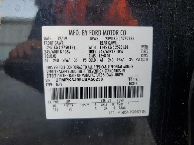 2020 FORD EDGE SEL - 2FMPK3J99LBA50238