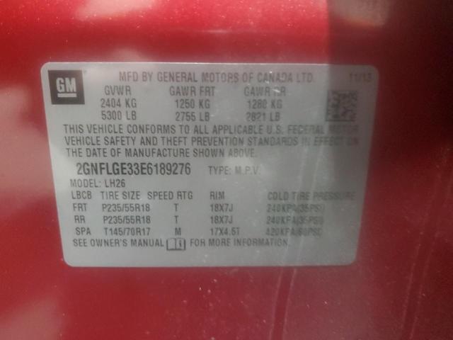 2014 CHEVROLET EQUINOX LT #3301962436