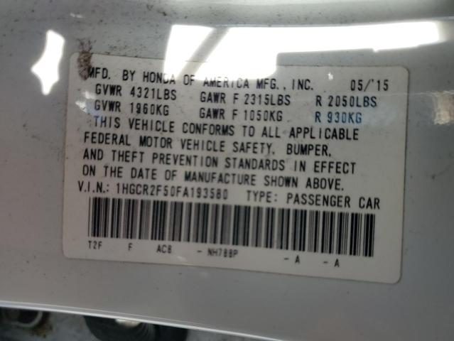 2015 HONDA ACCORD SPO #3303726426