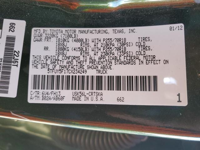 2012 TOYOTA TUNDRA DOU #3296326453