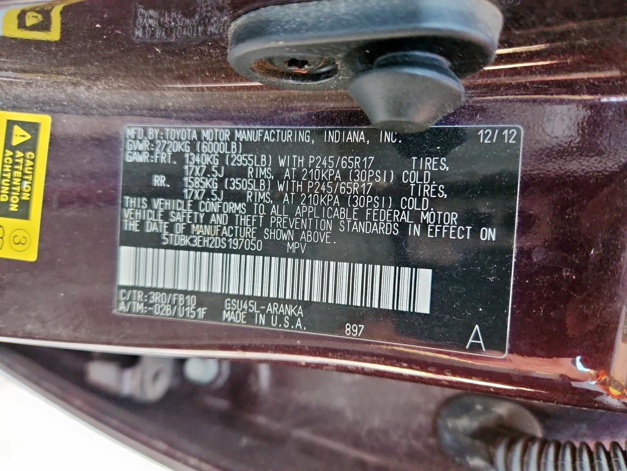 TOYOTA HIGHLANDER BASE