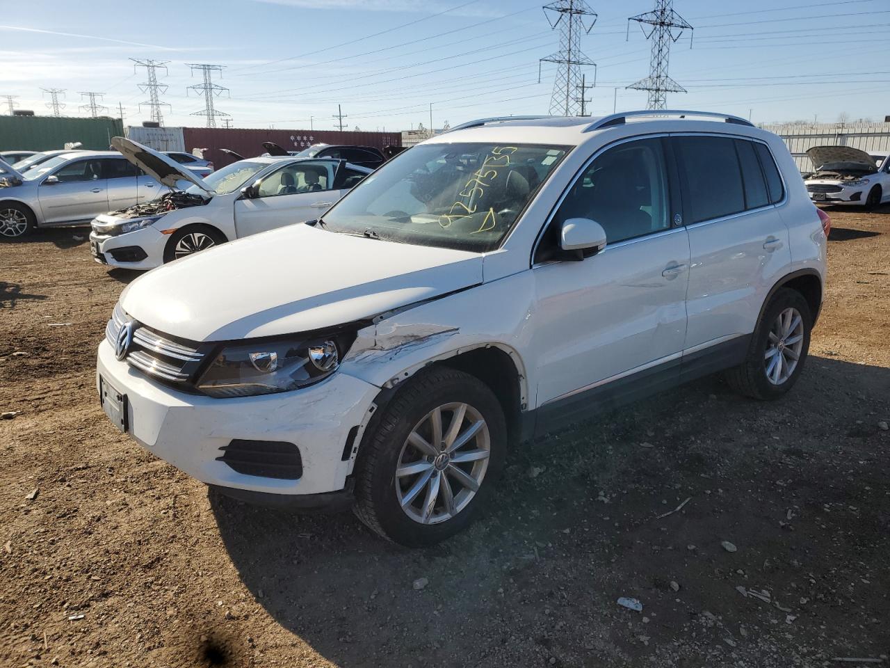 Lot #3291340146 2017 VOLKSWAGEN TIGUAN WOL