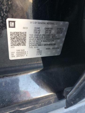 2019 CHEVROLET TAHOE C150 #3316709437