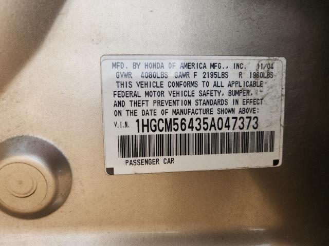 2005 HONDA ACCORD LX #3303792439