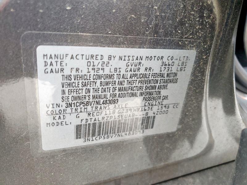 2022 NISSAN KICKS S #3293503416