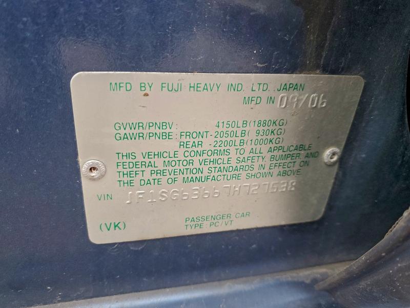 2007 SUBARU FORESTER #3302949608