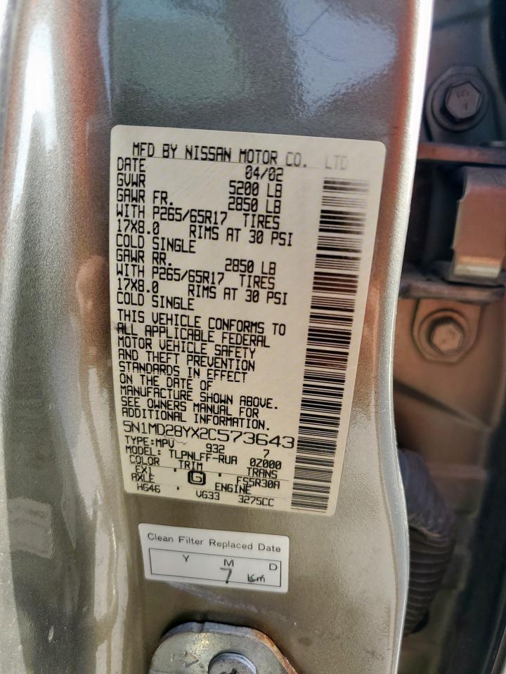 Lot #3297927775 2002 NISSAN XTERRA SE