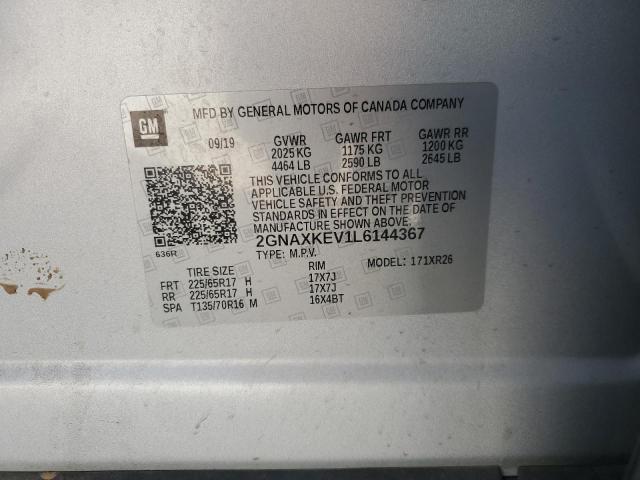 2020 CHEVROLET EQUINOX LT #3301821351