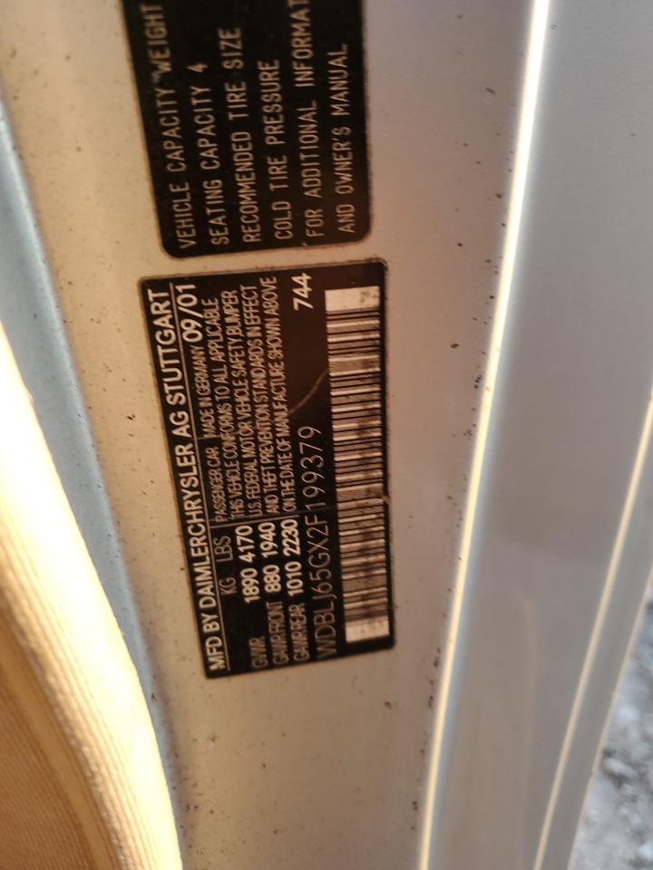 Lot #3285788668 2002 MERCEDES-BENZ CLK 320