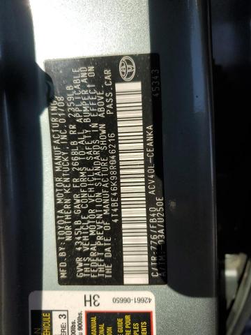 2008 TOYOTA CAMRY CE #3286762325