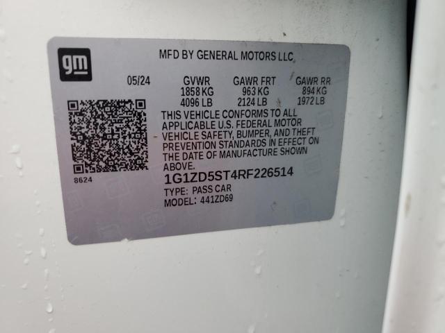 2024 CHEVROLET MALIBU LT - 1G1ZD5ST4RF226514