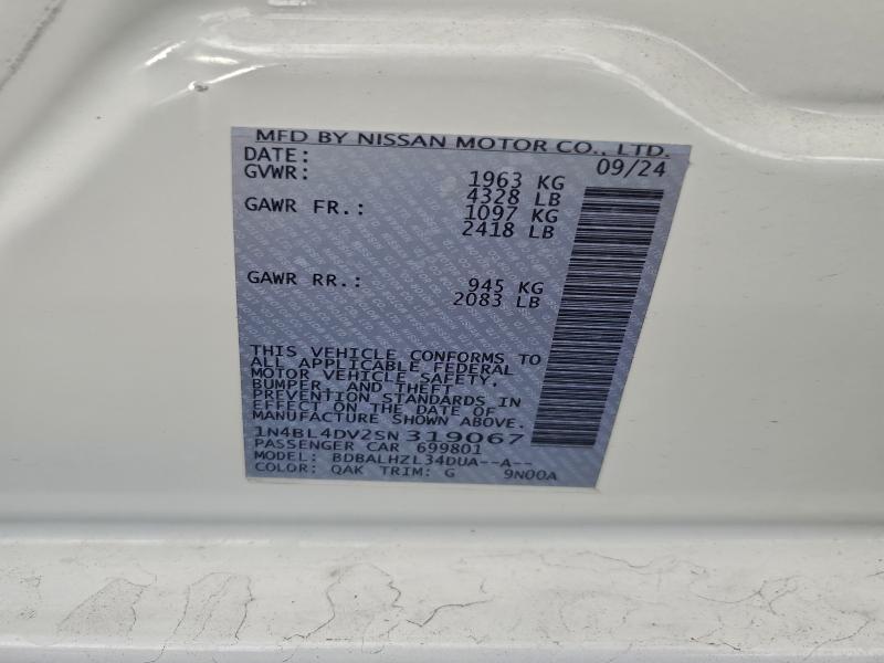 2025 NISSAN ALTIMA SV #3303636929