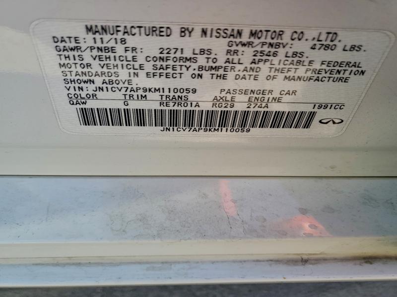 2019 INFINITI Q50 PURE #3305563069