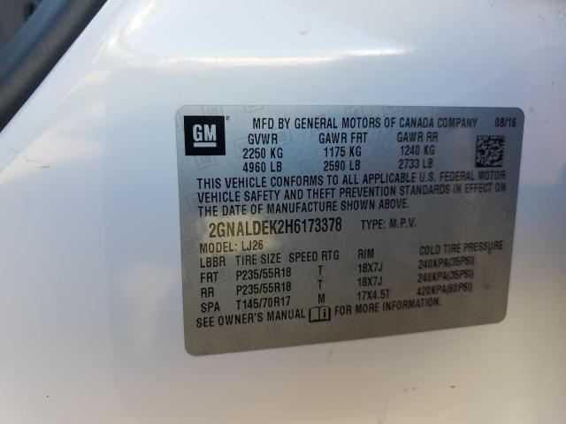 2017 CHEVROLET EQUINOX PR #3293452418