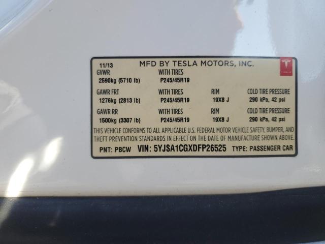 2013 TESLA MODEL S #3297017381