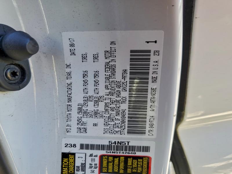 2017 TOYOTA TACOMA DOU #3296280515