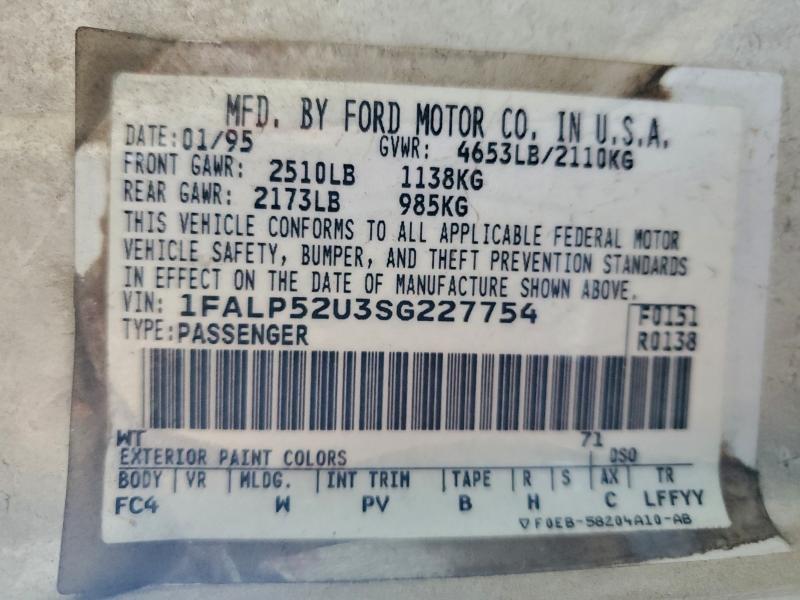 1995 FORD TAURUS GL #3296907835