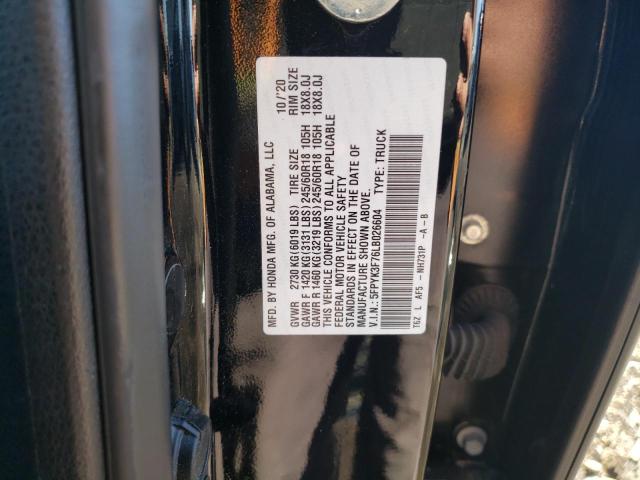 2020 HONDA RIDGELINE #3290414767