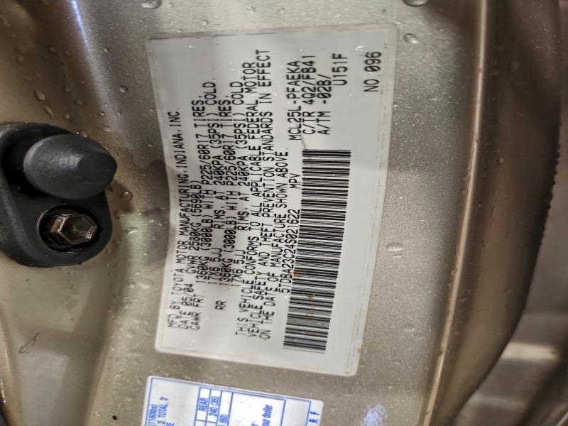 2004 TOYOTA SIENNA LE #3308511082