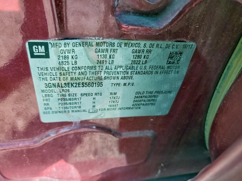 2014 CHEVROLET CAPTIVA LT #3297083520