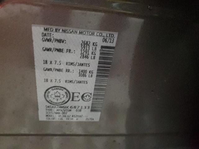 2013 NISSAN PATHFINDER - 5N1AR2MM6DC687133